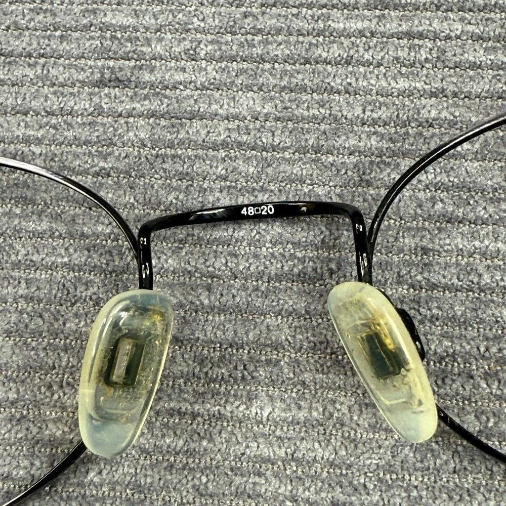 Celebrity by Altair Y2k Eyewear SBlue Oval Metal Glasses Frames Italy 48-20-135